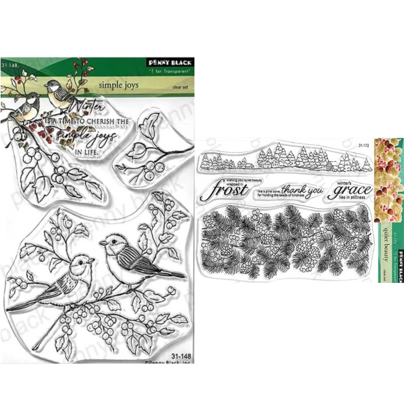 Clear Silicone Stamps For Card Making - Ciche Urody - przezroczyste stemple silikonowe