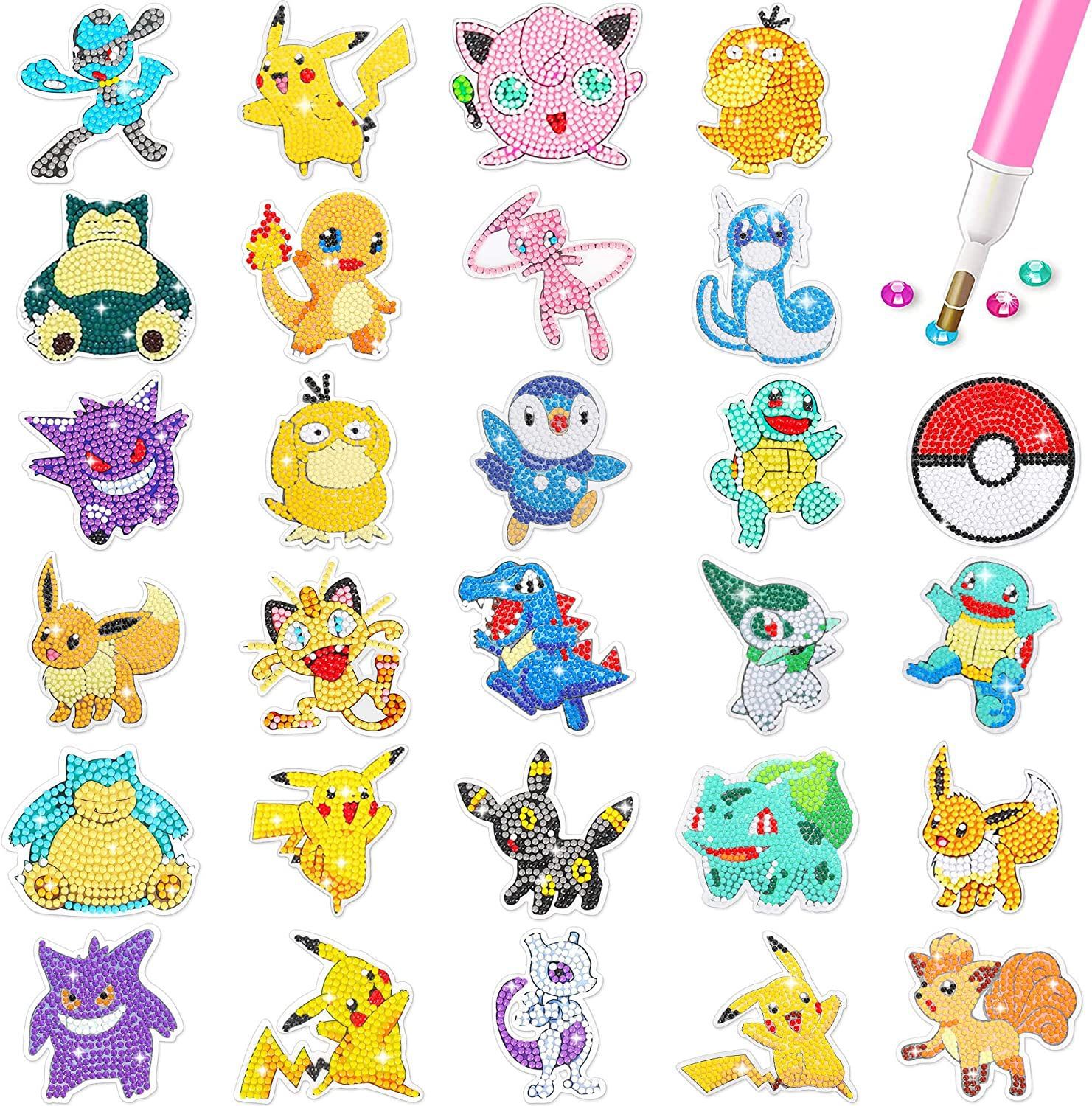 5D Diamond Painting Kit Full Drill - 5D diamentowe malowanie kreskówka Pikachu DIY