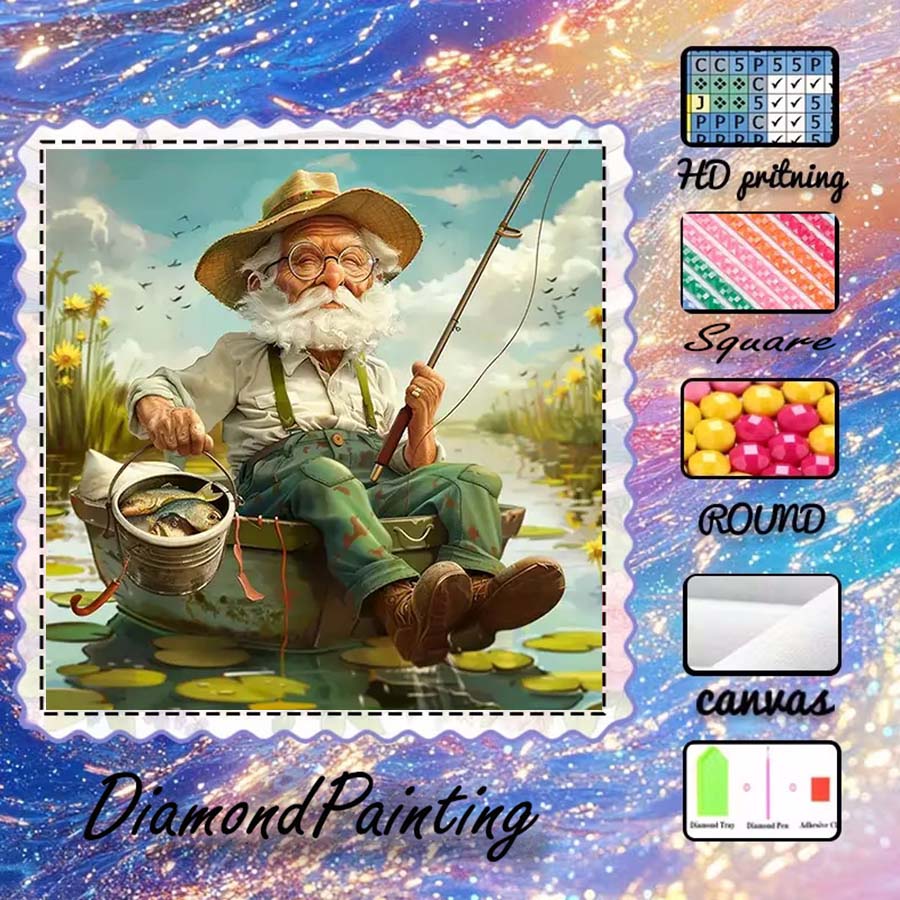 5D Diamond Painting Kit Full Drill - 1 sztuka tkaniny flokowanej 5D DIY,