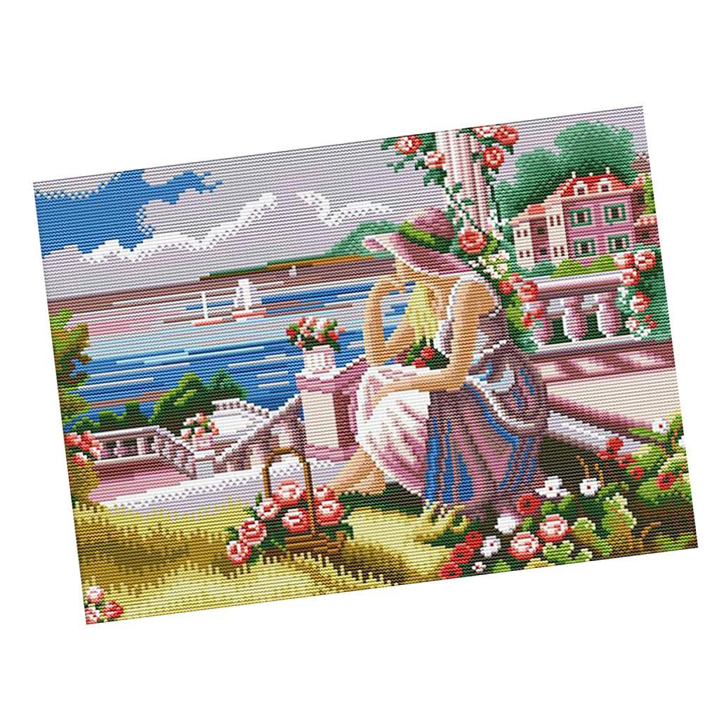 Cross Stitch Stamped Kits Beginners - Zestawy do haftu krzyżykowego ze szablonami,