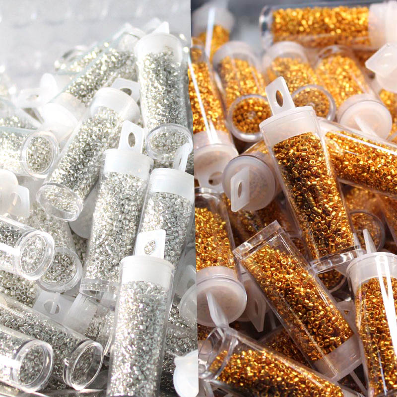 Glass Seed Beads 2Mm Jewelry Making - Japońskie koraliki szklane MKU metaliczne kolory