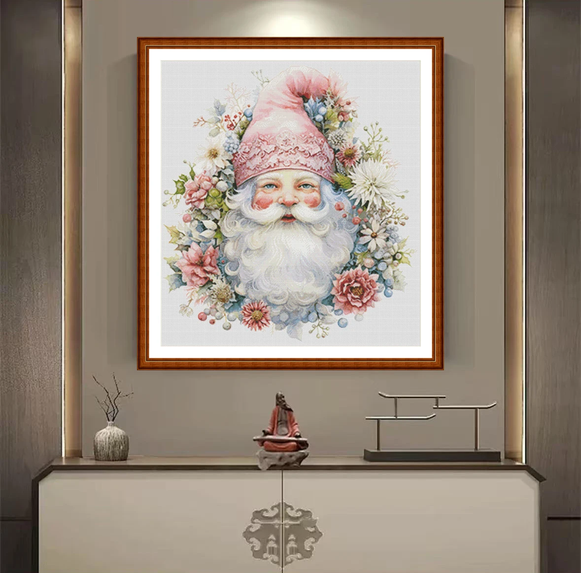 Cross Stitch Stamped Kits Beginners - [ZZ4491- Flower Ball Dwarf] Zestaw do