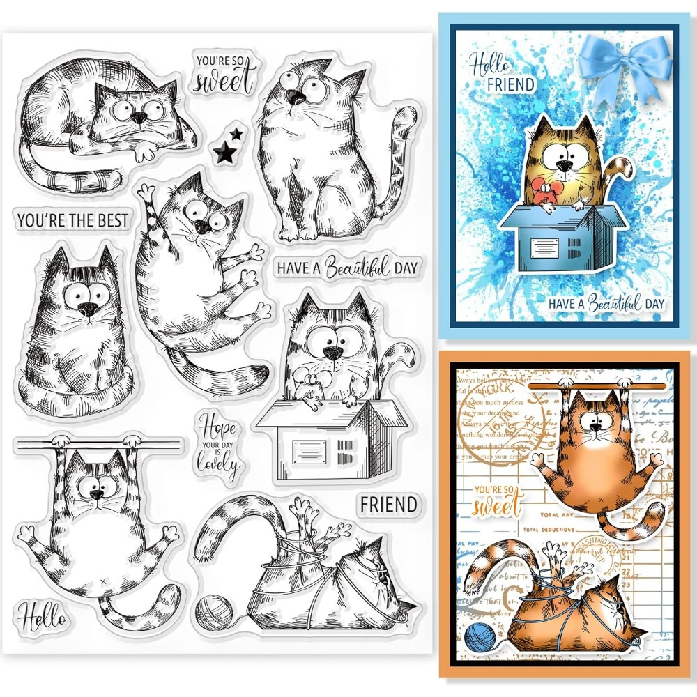 8.3x5.8in Cat Clear Stamps Lov – Clear Silicone Stamps For Card Making recenzja i cena