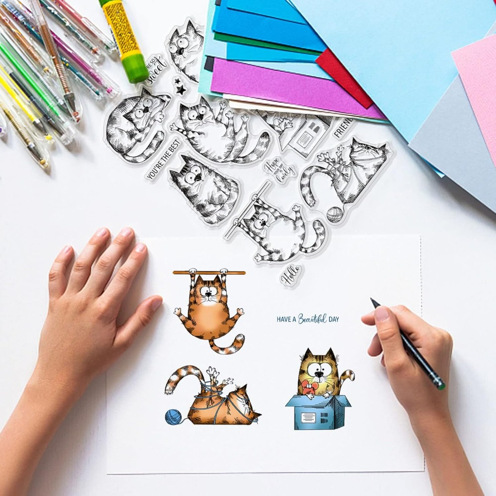 8.3x5.8in Cat Clear Stamps Lov – Clear Silicone Stamps For Card Making recenzja i cena