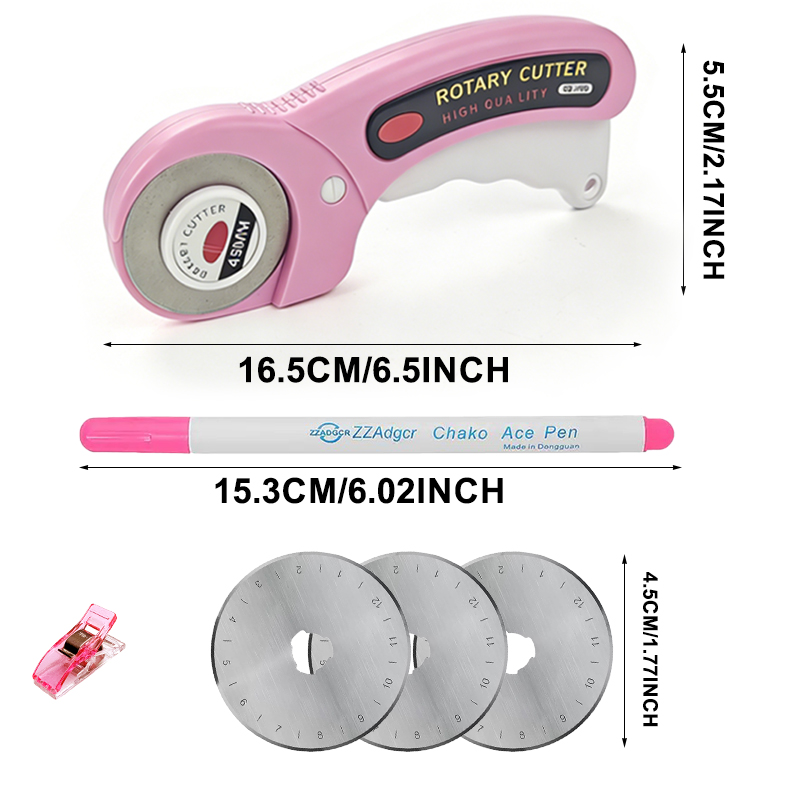 Nóż obrotowy 45 mm, akcesoria  – Rotary Cutter For Fabric 45Mm recenzja i cena