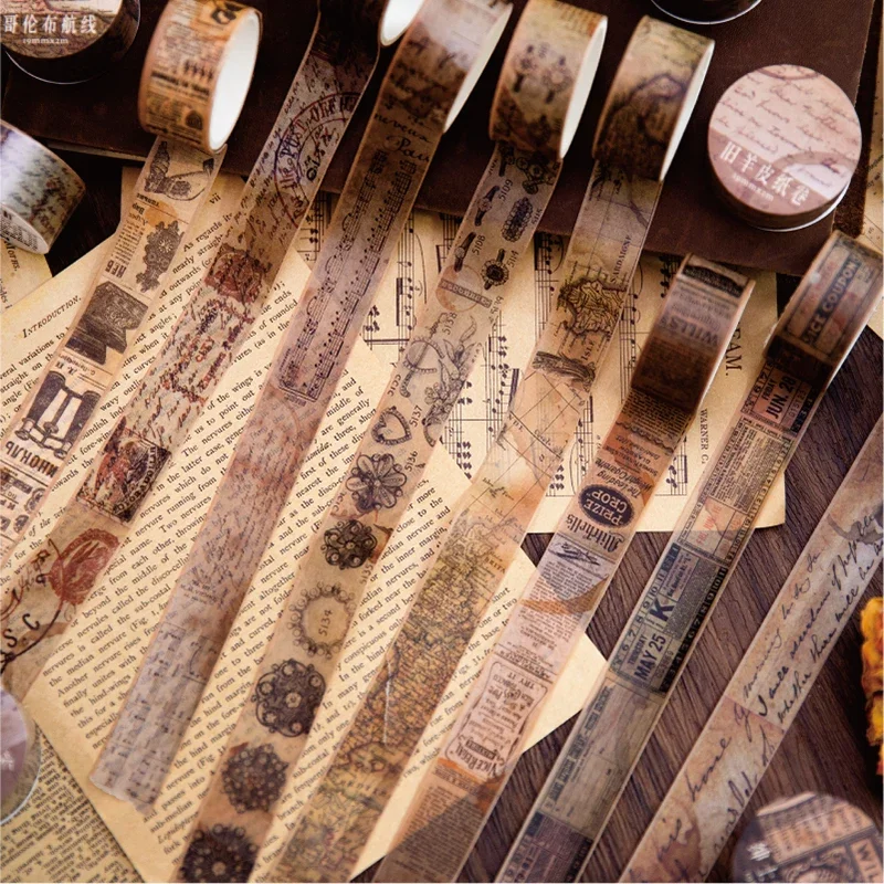 18.5mm * 2m Vintage taśmy papi – Vintage Junk Journal Scrapbooking Paper recenzja i cena
