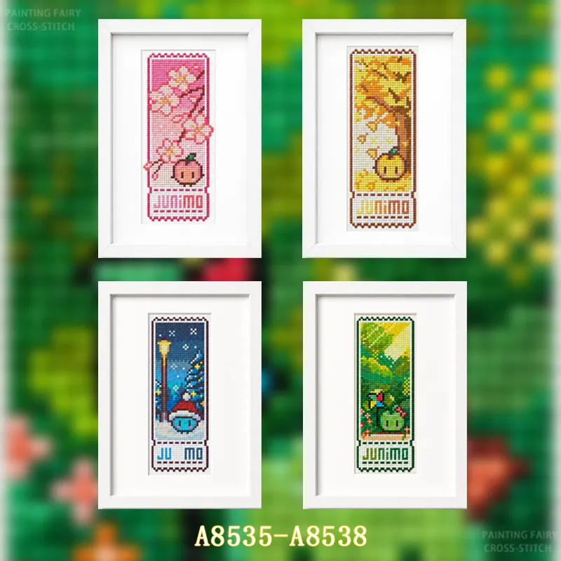 [A-Four Seasons Series] Zestaw – Cross Stitch Stamped Kits Beginners recenzja i cena