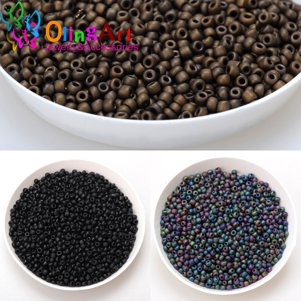 2mm 3mm 4mm poszycie matowy ko – Glass Seed Beads 2Mm Jewelry Making recenzja i cena
