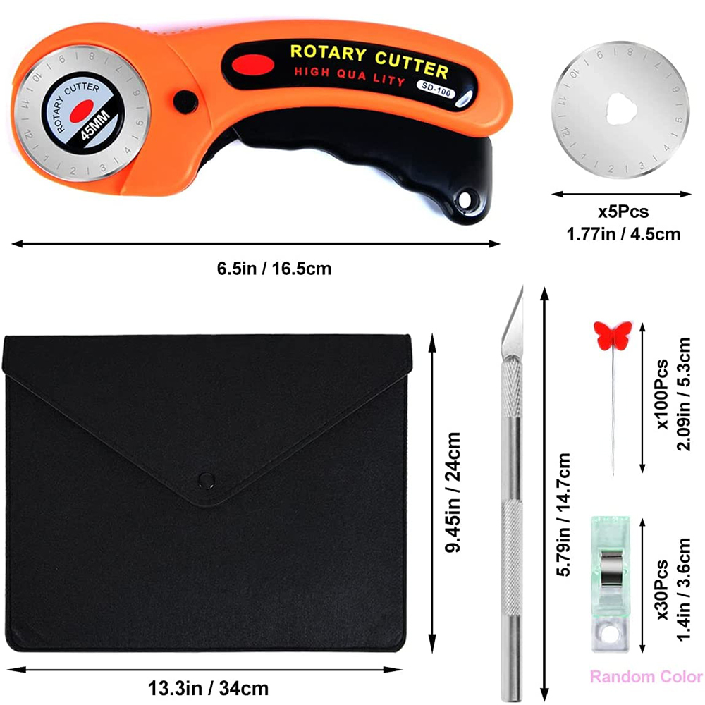 147 szt. Zestaw noży obrotowyc – Rotary Cutter For Fabric 45Mm recenzja i cena