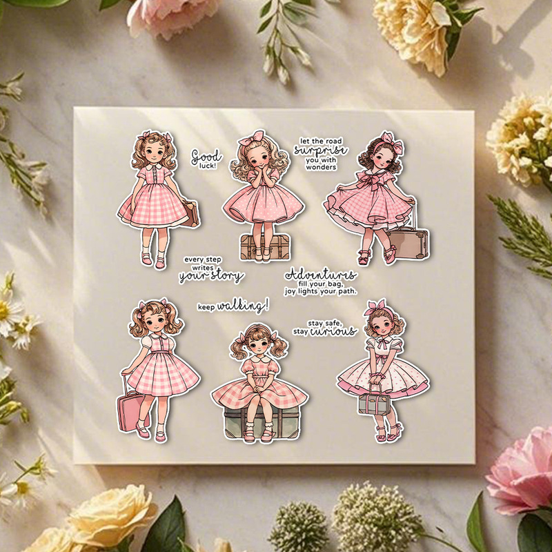Suncraft Urocza Dziewczynka Po – Clear Silicone Stamps For Card Making recenzja i cena
