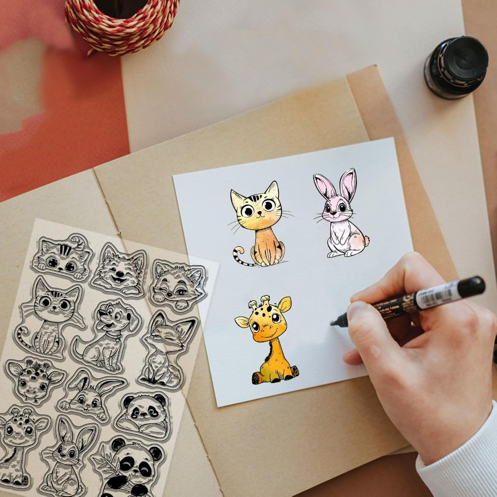Kot pies królik wyczyść znaczk – Clear Silicone Stamps For Card Making recenzja i cena