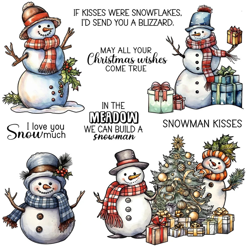 Zimowy Bałwanek Świąteczne Wyk – Clear Silicone Stamps For Card Making recenzja i cena